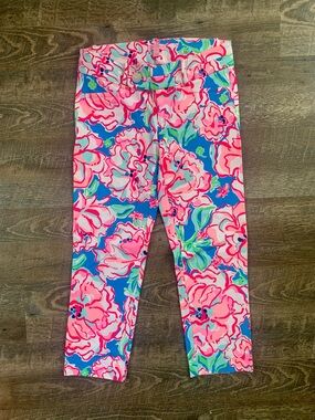 Lilly Pulitzer Bright Floral Leggings - Pink, Blue & Green
